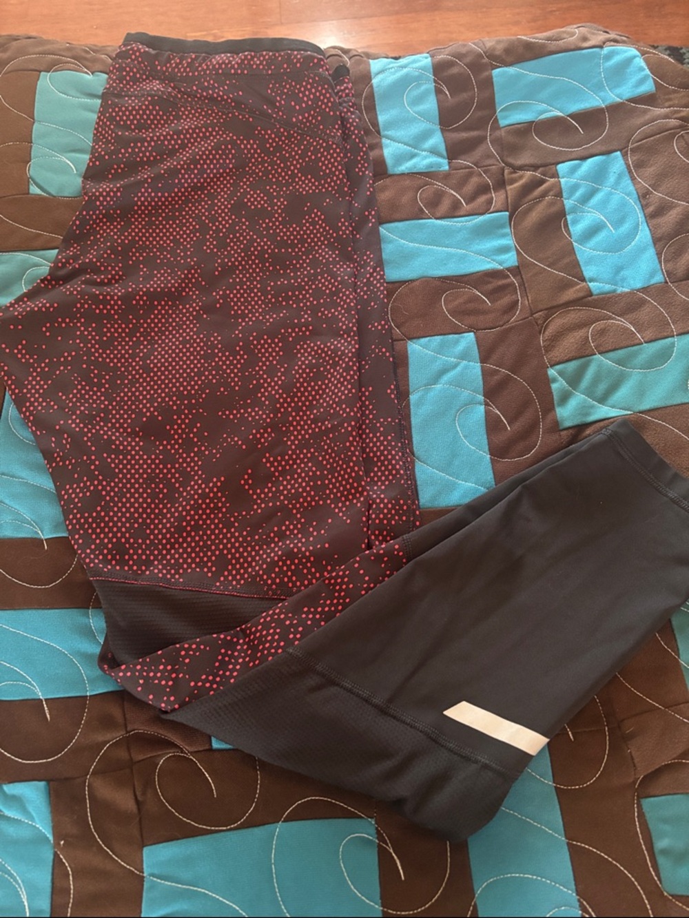 C9 by Champion Black Joggers with Red Dot Pattern